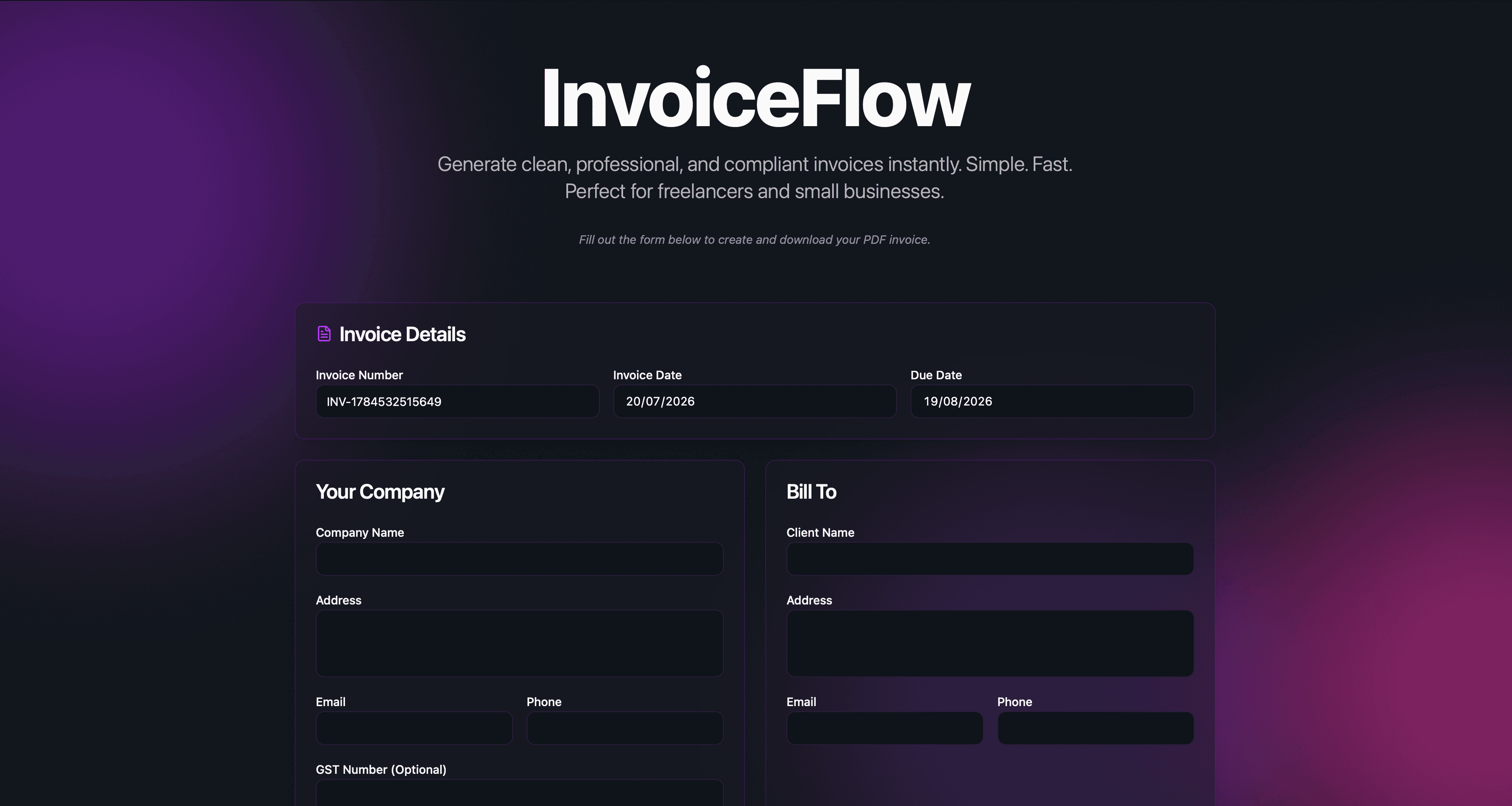 Invoice Flow